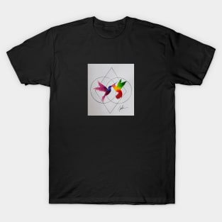 Geometric Hummingbirds T-Shirt